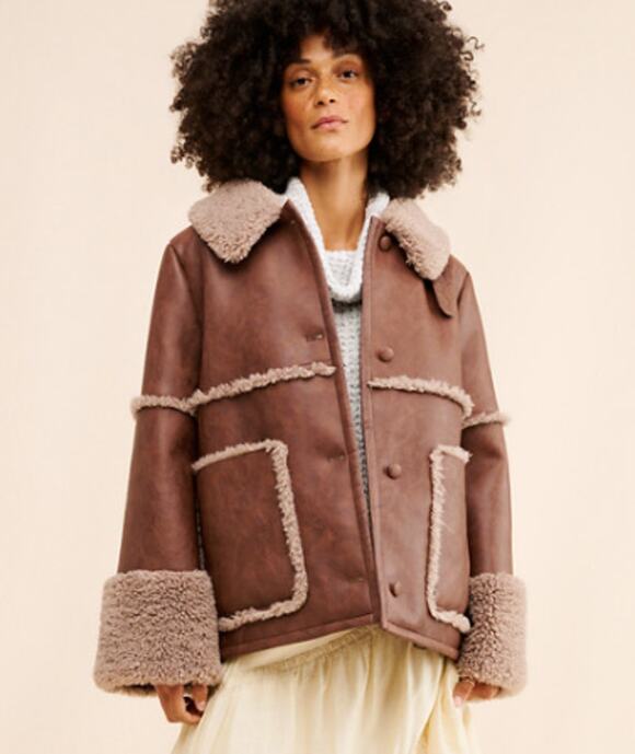 Baum und Pferdgarten Jackets & Blazers - Baum und Pferdgarten Bird8e Jacket in Washed Java Women's Sz. 40 (US 8)